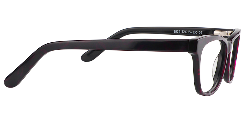 Rectangle Purple Tortoise Glasses4