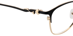 Eudora Browline Black Glasses5