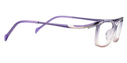Henna Rectangle Purple Glasses4