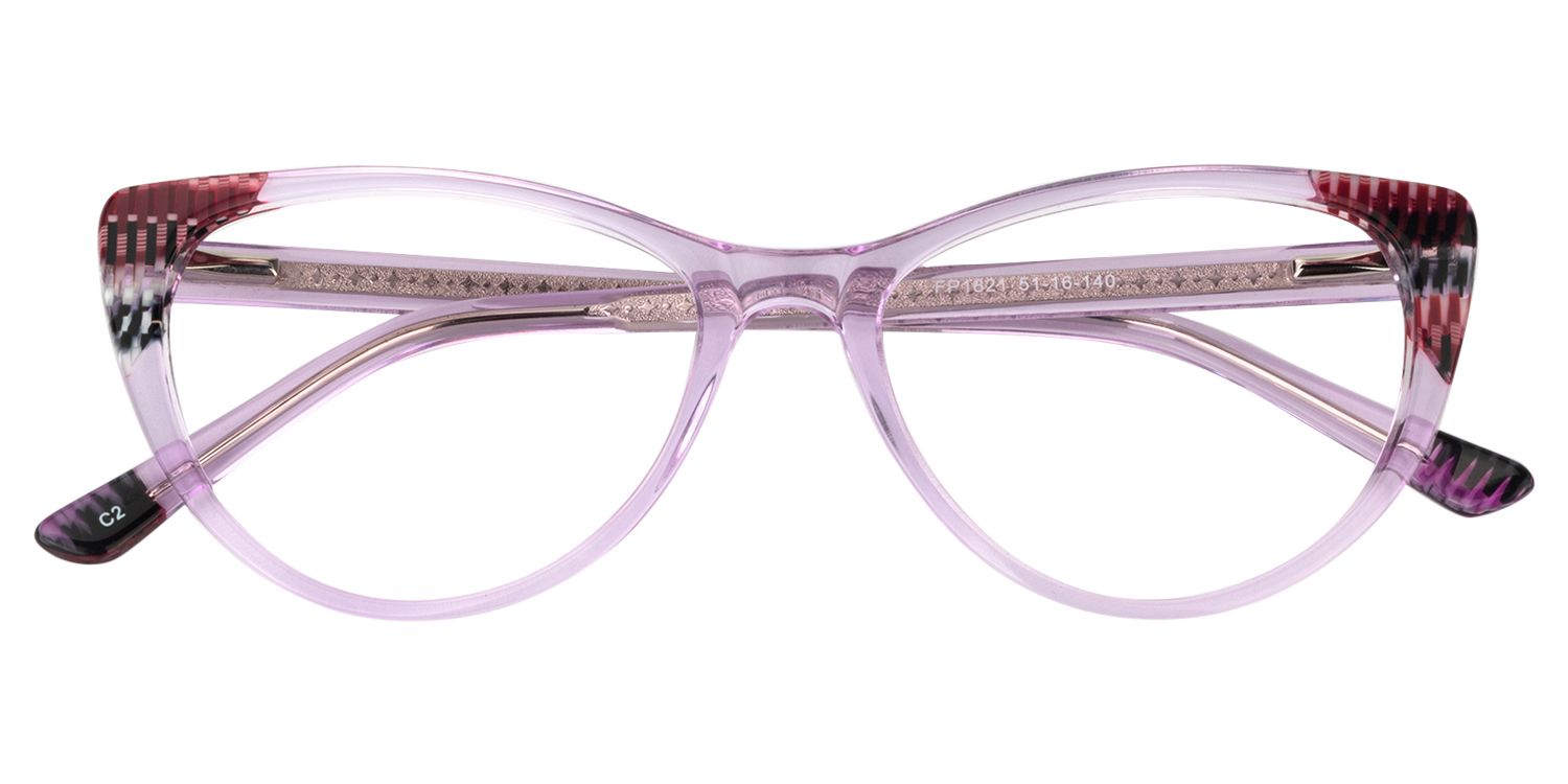 Cat Eye Purple Glasses | Zeelool Glasses1
