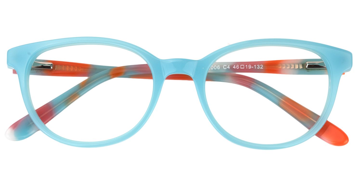 Square Light Blue Glasses | Zeelool Glasses1