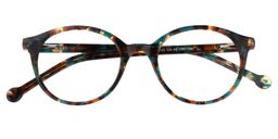 Dennielle Round Floral Glasses1