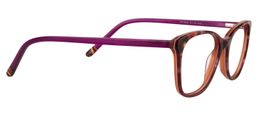 Alcuin Rectangle Dark Red Glasses4