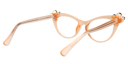 Aimee Cat Eye Beige Glasses3