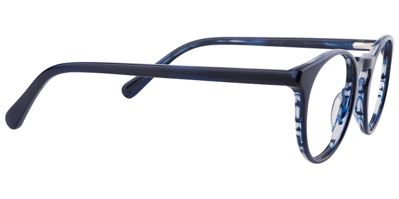 Round Dark Blue Glasses | Zeelool Eyeglasses Online4