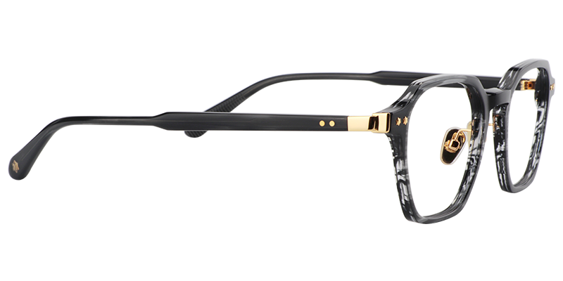 Geometric Black Glasses | Zeelool Eyeglasses4