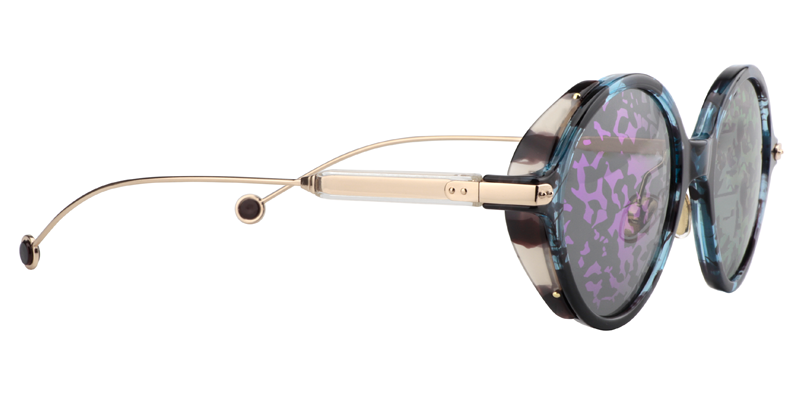 Round Blue Tortoise Sunglasses | Zeelool Sunglasses Online4