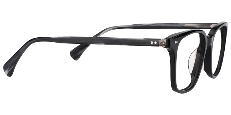 Rectangle Black Glasses | Zeelool Eyeglass Frames4