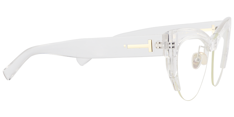 Cateye Clear Glasses | Zeelool Eyeglass Frames4