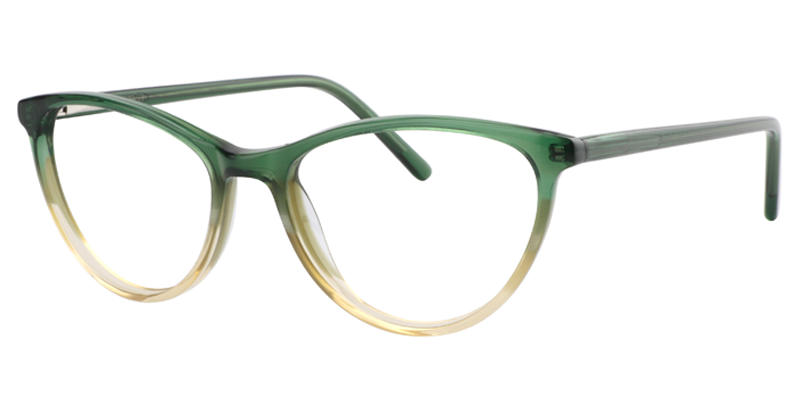 Cateye Gradient Green Glasses | Zeelool Eyeglass Frames2
