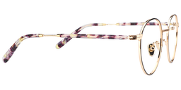 Pamela Round Black/Gold Glasses5