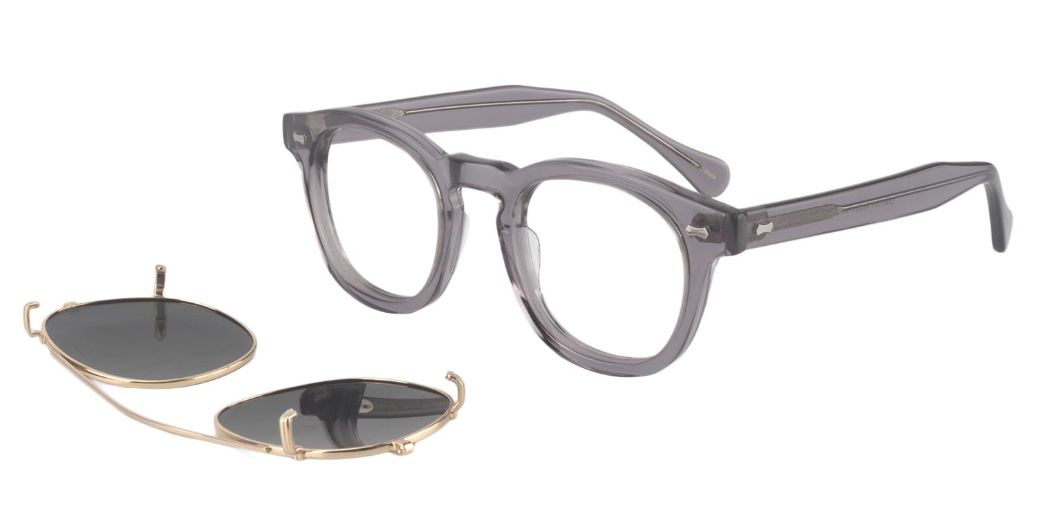 Square Gray Glasses | Zeelool Glasses3