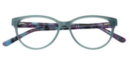 Agrippina Oval Green Glasses1