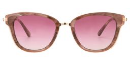 Aileen Square Red Floral Sunglasses0