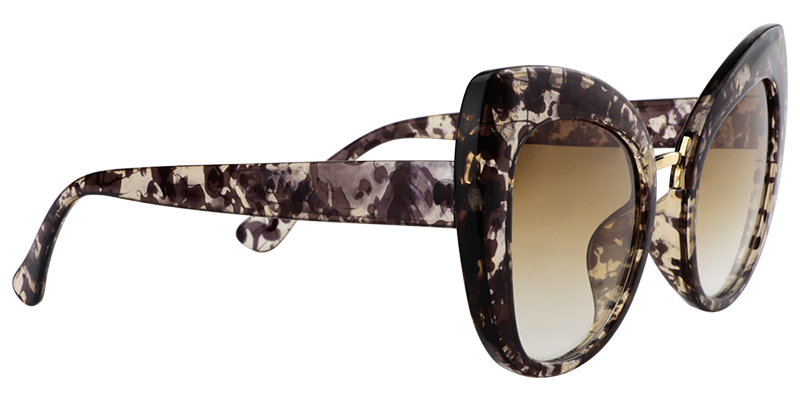 Cateye Light Tortoise Sunglasses | Zeelool Sunglasses4