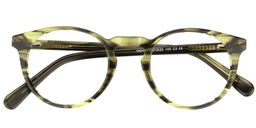 Brittany Round Green/Tortoise Glasses1