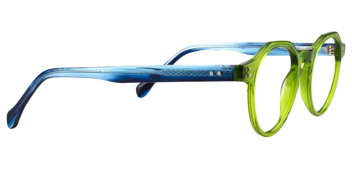 Round Green Glasses | Zeelool Glasses4