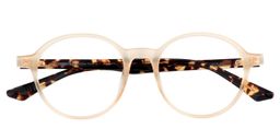 Edwina Round Yellow Glasses 1