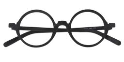 Aloysius Round Black Glasses1