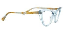 Allard Cat eye Blue Clear Glasses4