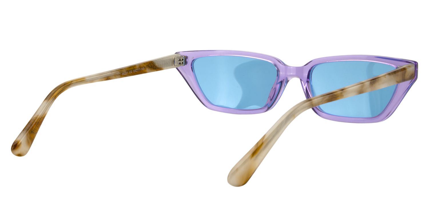 Rectangle Purple Sunglasses | Zeelool Sunglasses5
