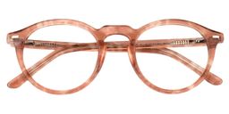 Alvera Round Living Coral Glasses1
