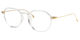 Michelle Geometric Clear Glasses3