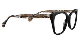 Alethea Square Black Glasses4