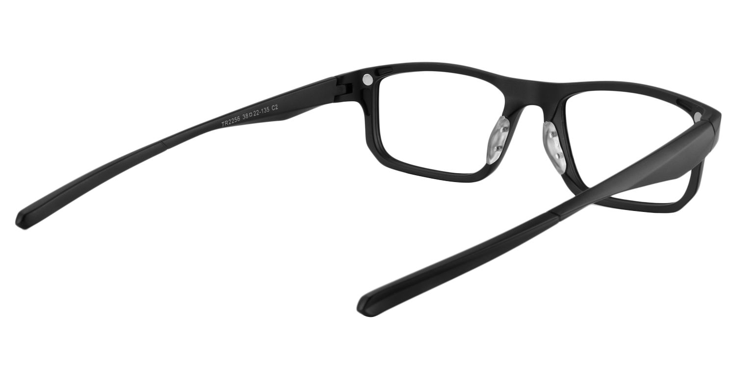 Rectangle Black Glasses | Zeelool Glasses5
