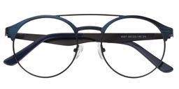 Xaedan Aviator Dark Blue Glasses1