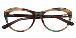Xela Cat eye Brown Glasses1