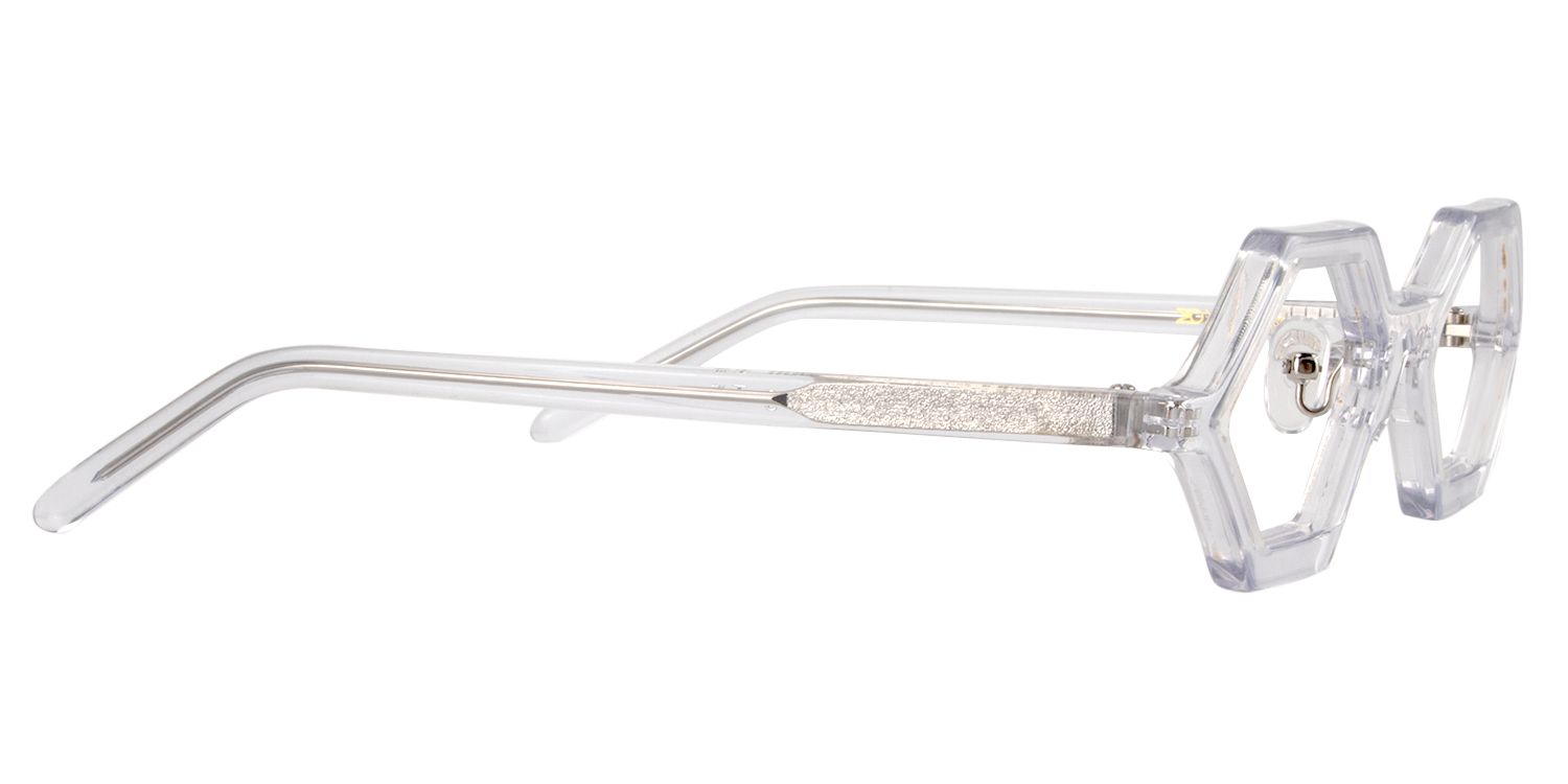 Geometric Clear Glasses | Zeelool Glasses4