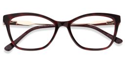 Calista Cat eye Red Tortoise Glasses1
