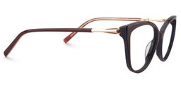 Callie Cat eye Dark Red Glasses4