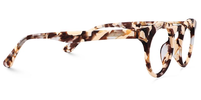Round Light Tortoise Glasses4