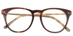 Griselda  Round Tortoise Glasses1