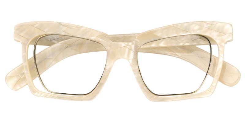 Square Creamy Glasses | Zeelool Glasses1