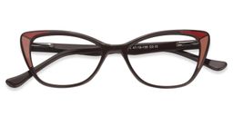 Candace Cat eye Brown Glasses1