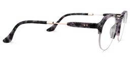 Carleton Round Purple Tortoise Glasses4