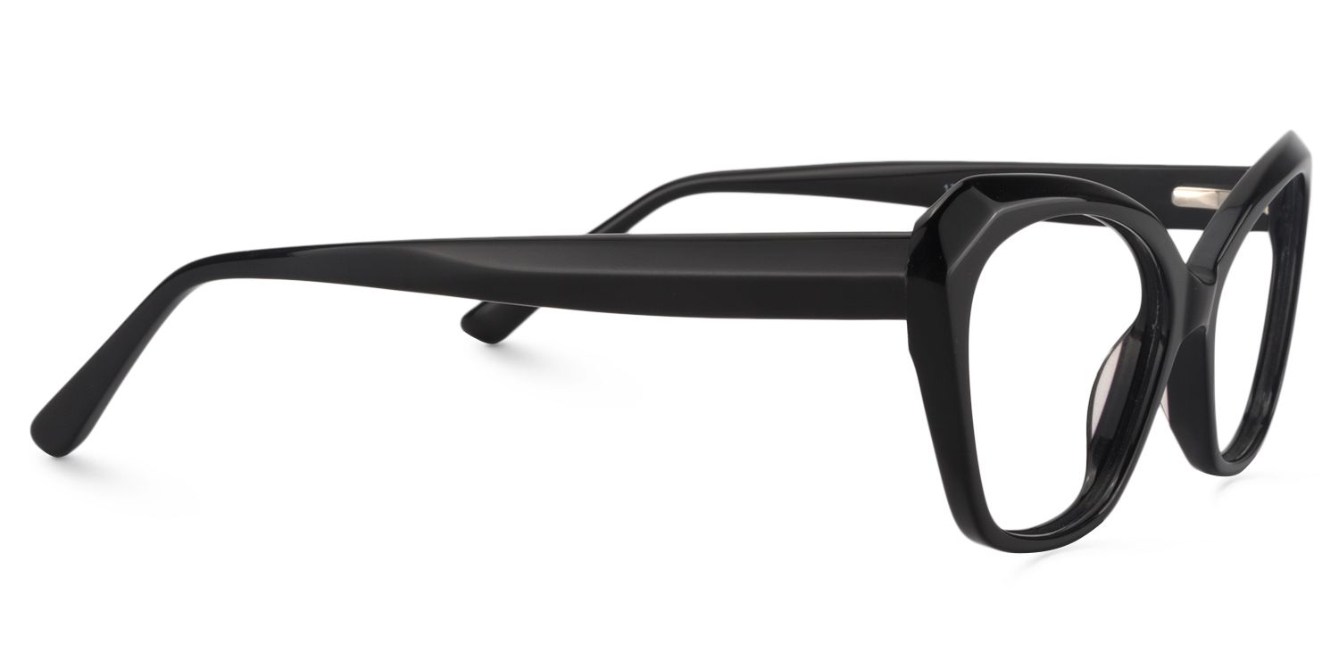 Rectangle Black Glasses| Zeelool Glasses4