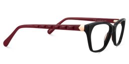 Carmela Rectangle Black Glasses4