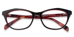 Carmelita Rectangle Black Glasses1