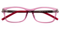 Anastasia Rectangle Pink-Red Glasses1