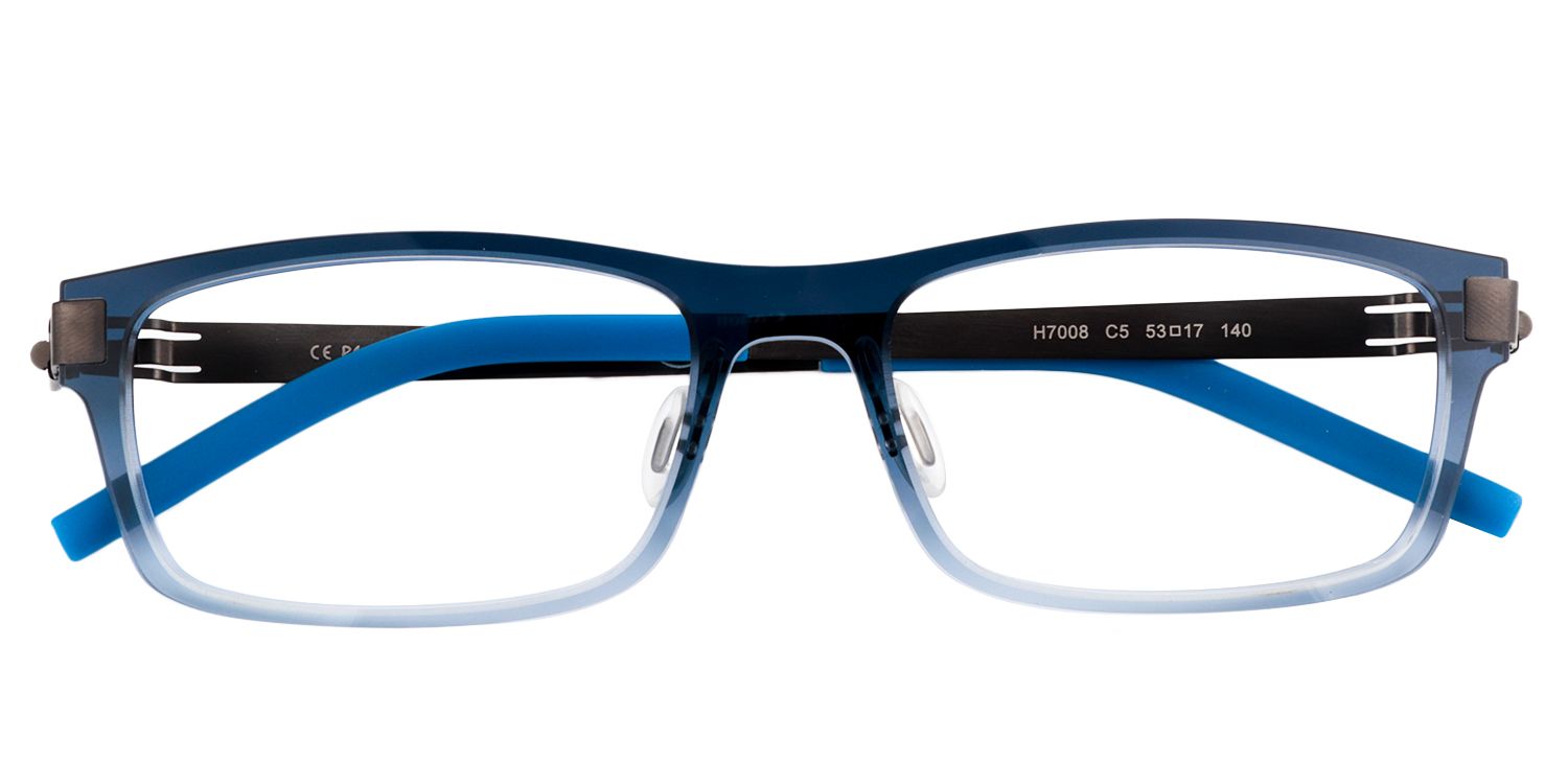 Rectangle Blue Glasses | Zeelool Glasses1