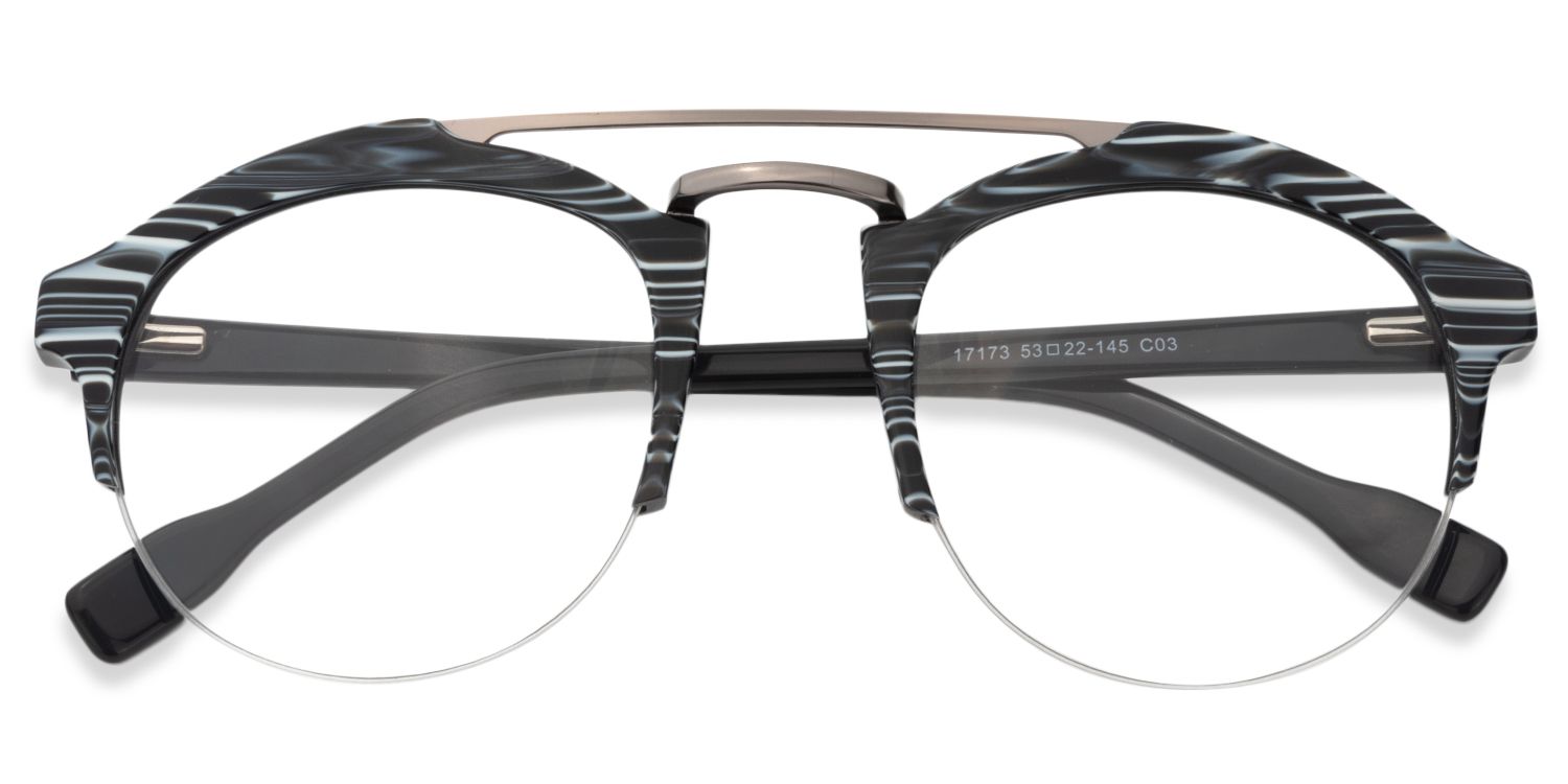 Aviator Gray Glasses | Zeelool Glasses1