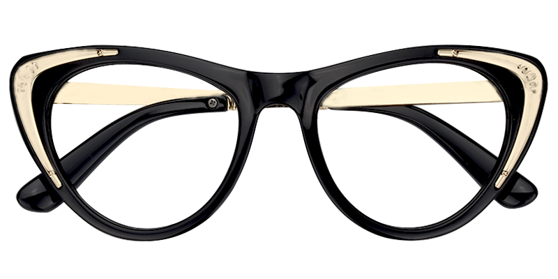 Cateye Black Glasses | Zeelool Eyeglasses Online1