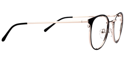 Kayla Round Black Glasses5