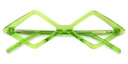 Allison Diamond-shaped Green Glasses1