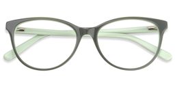 Adolphus Oval Dark Green Glasses1