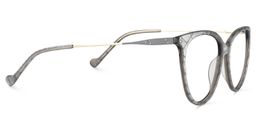 Cathy Round Silver-Gray Glasses4